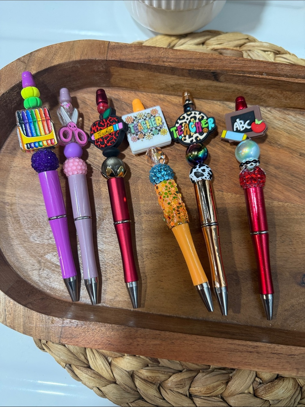 Teacher Theme Kids Pen - Assorted Bright Colors